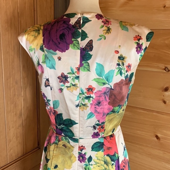 Sandra Angelozzi silk and cotton blend floral print dress - Picture 9 of 12